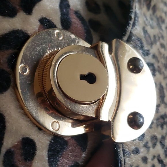 Animal PRINTS bag with gold hardware. Gently used. - Picture 7 of 12